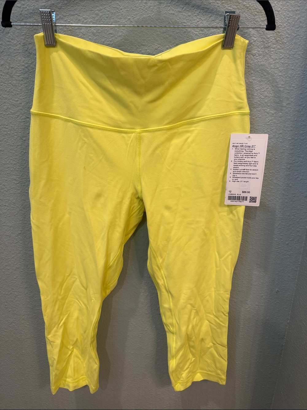 lululemon athletica Neon High-Rise Crop Align Leggings Size 12